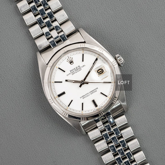Rolex Datejust 1603 White Dial Bamboo Bezel 36 mm