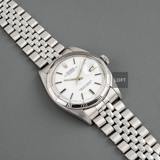 Rolex Datejust 1603 White Dial Bamboo Bezel 36 mm