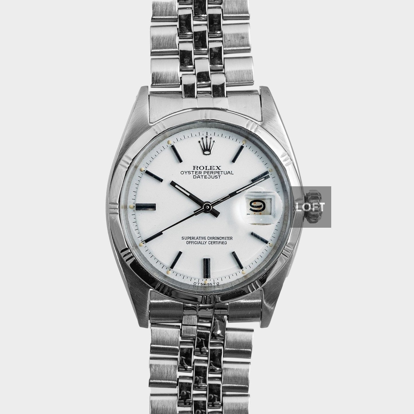 Rolex Datejust 1603 White Dial Bamboo Bezel 36 mm