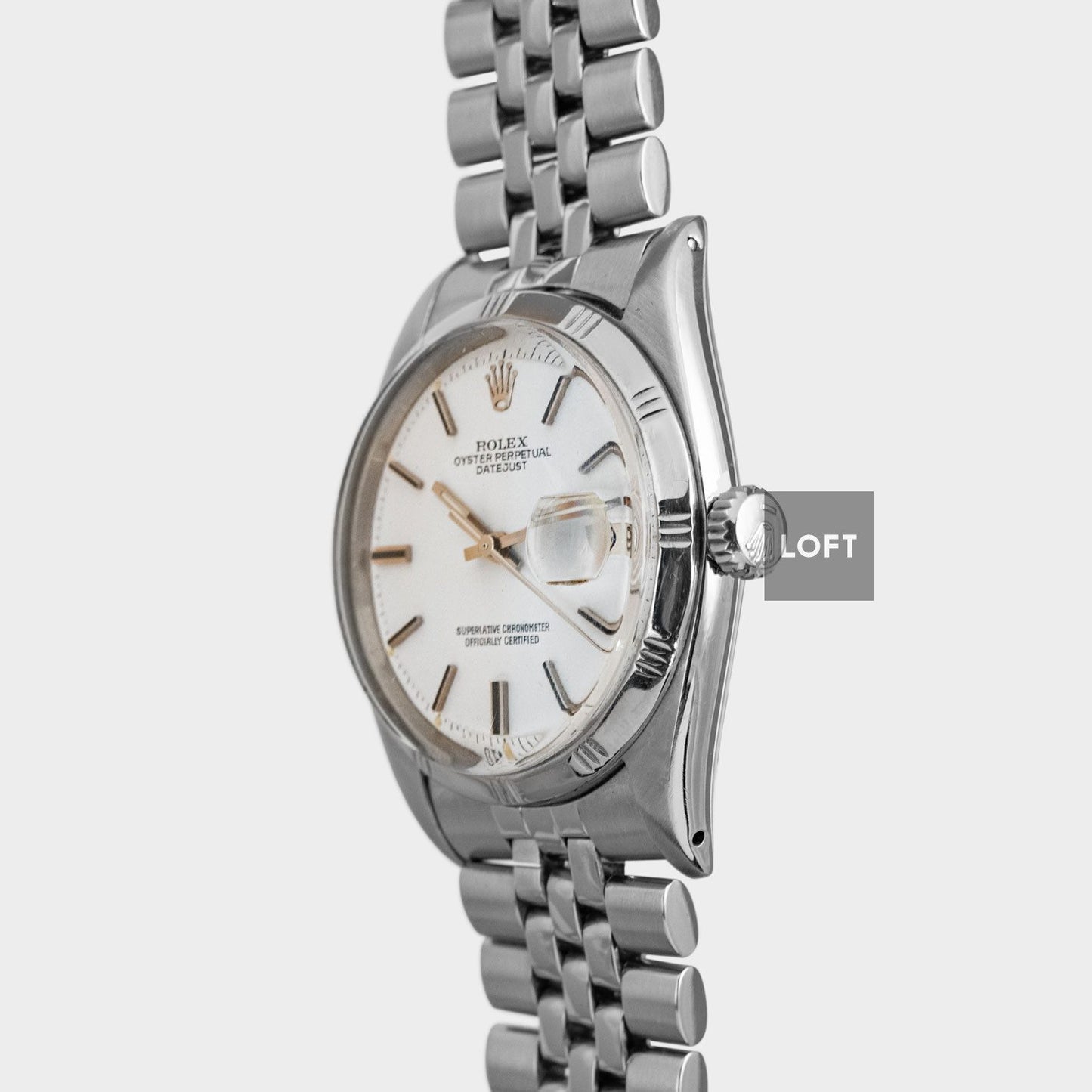 Rolex Datejust 1603 White Dial Bamboo Bezel 36 mm