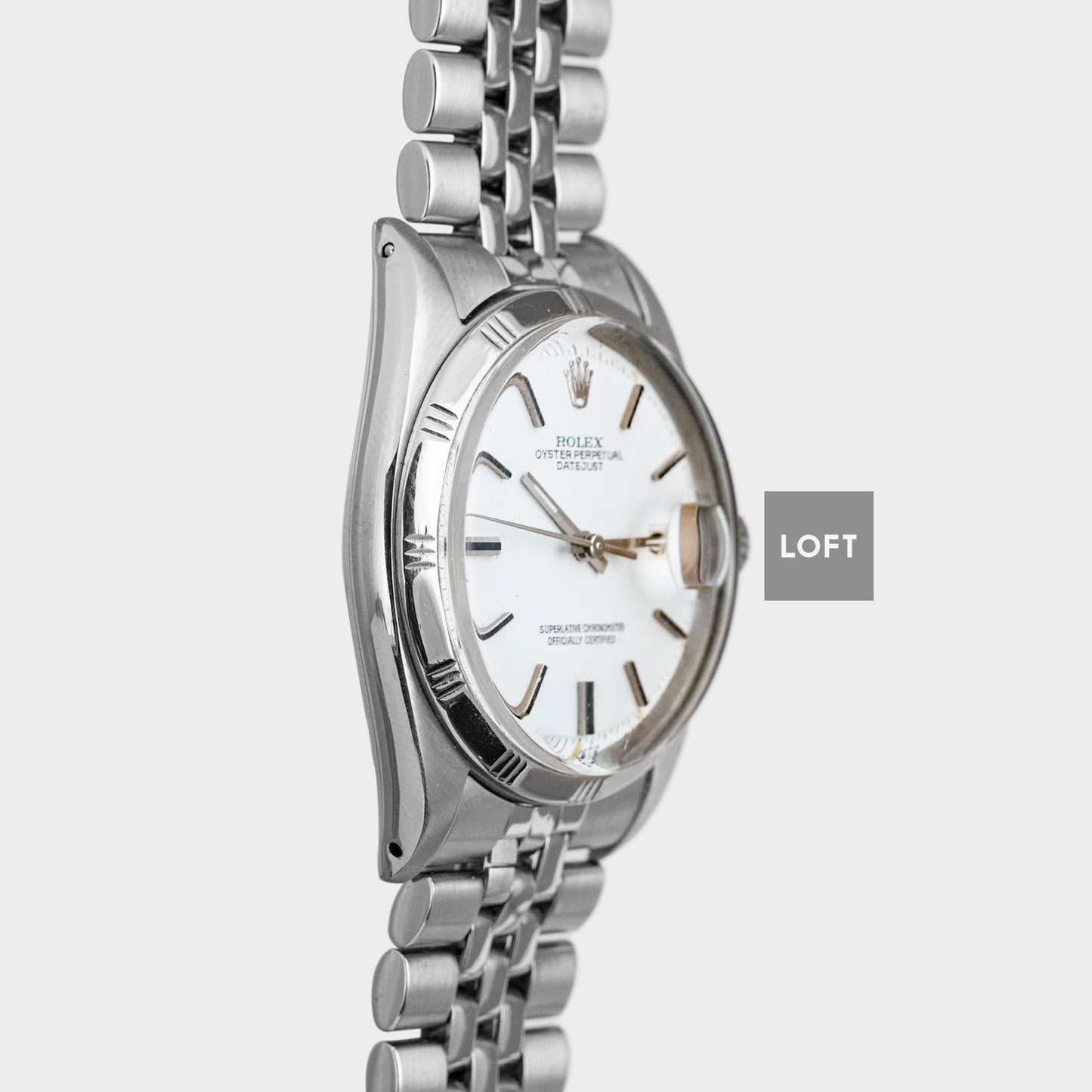 Rolex Datejust 1603 White Dial Bamboo Bezel 36 mm