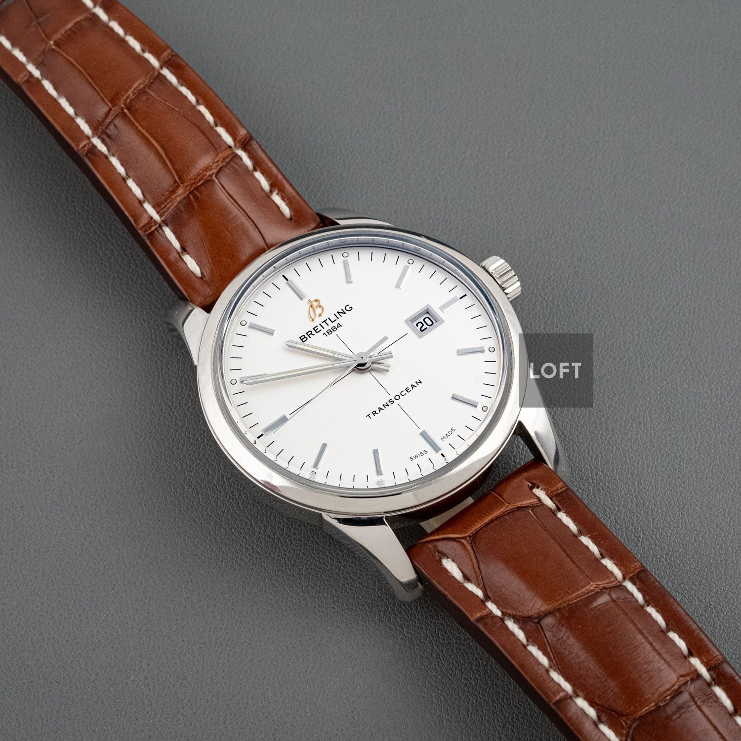 Breitling Transocean A10360 Date Stainless Steel 43 mm