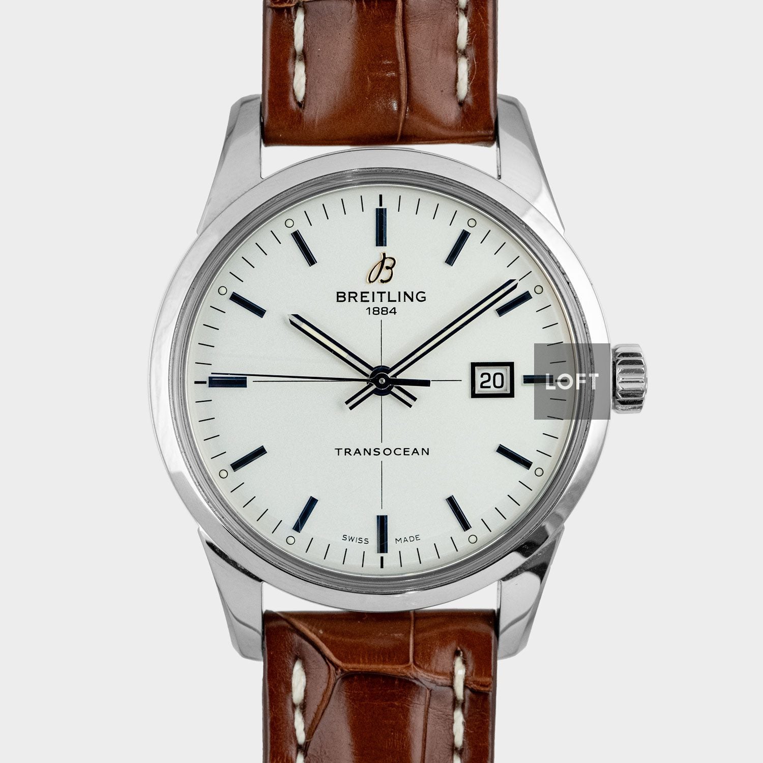 Breitling Transocean A10360 Date Stainless Steel 43 mm