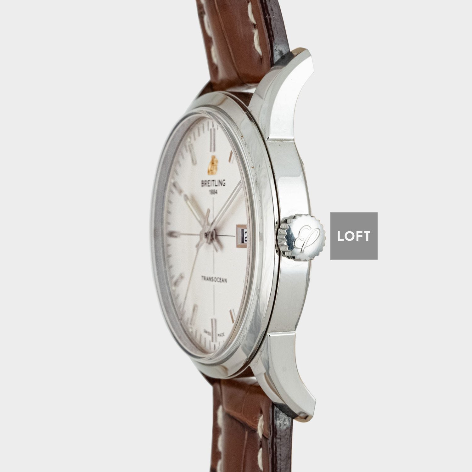 Breitling Transocean A10360 Date Stainless Steel 43 mm