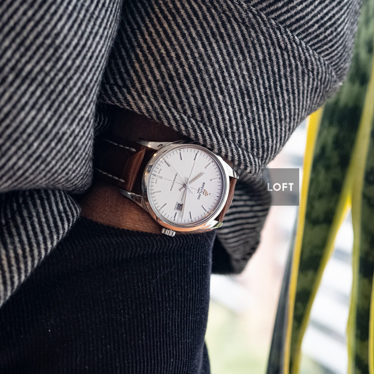 Breitling Transocean A10360 Date Stainless Steel 43 mm