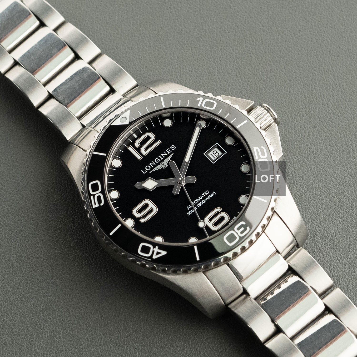 Longines HydroConquest Automatic Black Dial 43 mm
