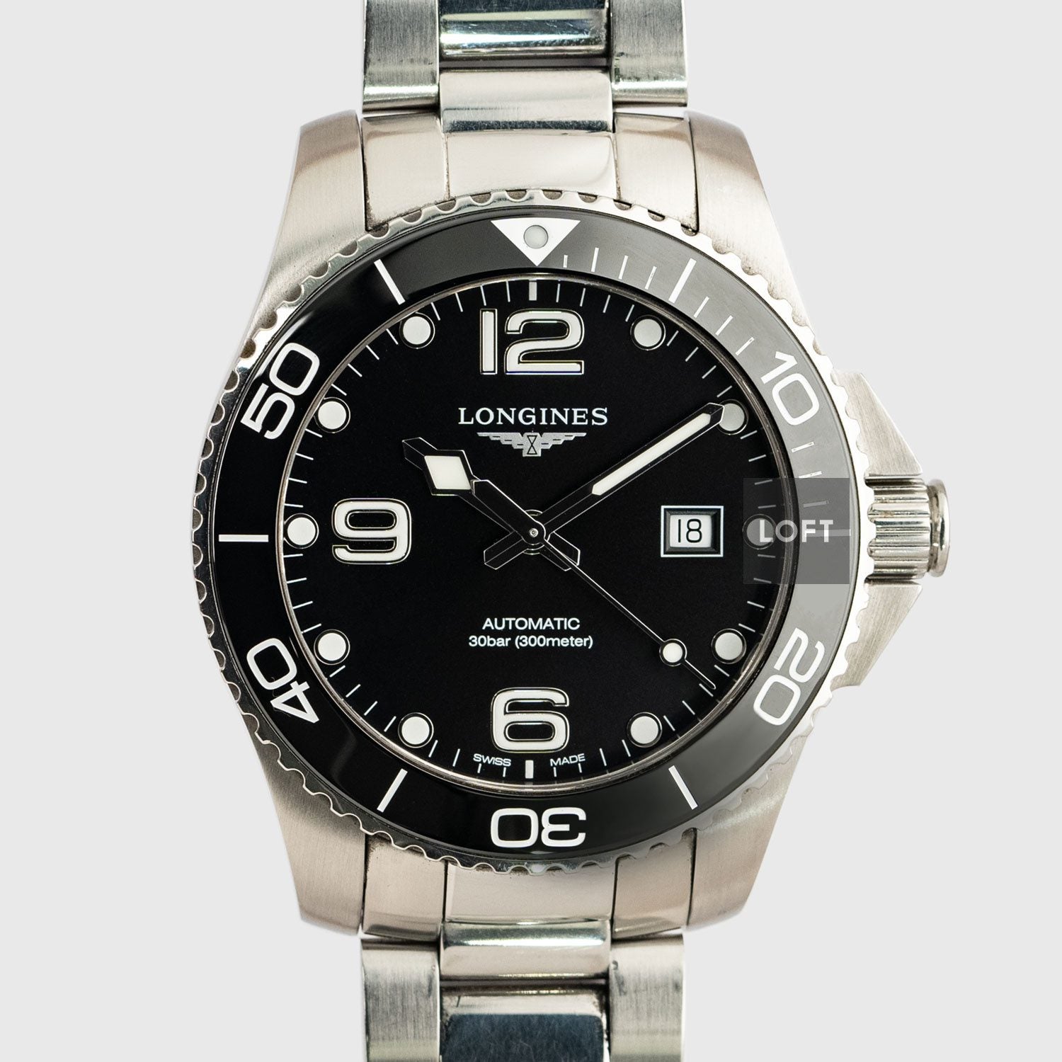 Longines HydroConquest Automatic Black Dial 43 mm