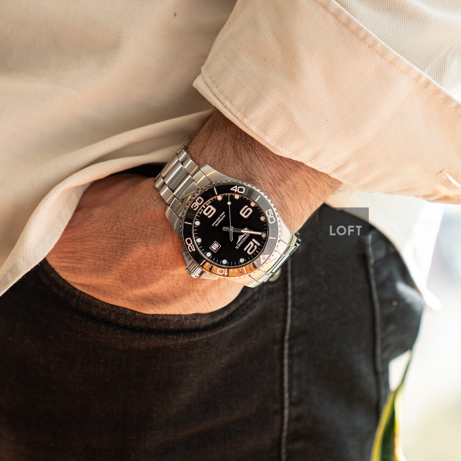 Longines HydroConquest Automatic Black Dial 43 mm