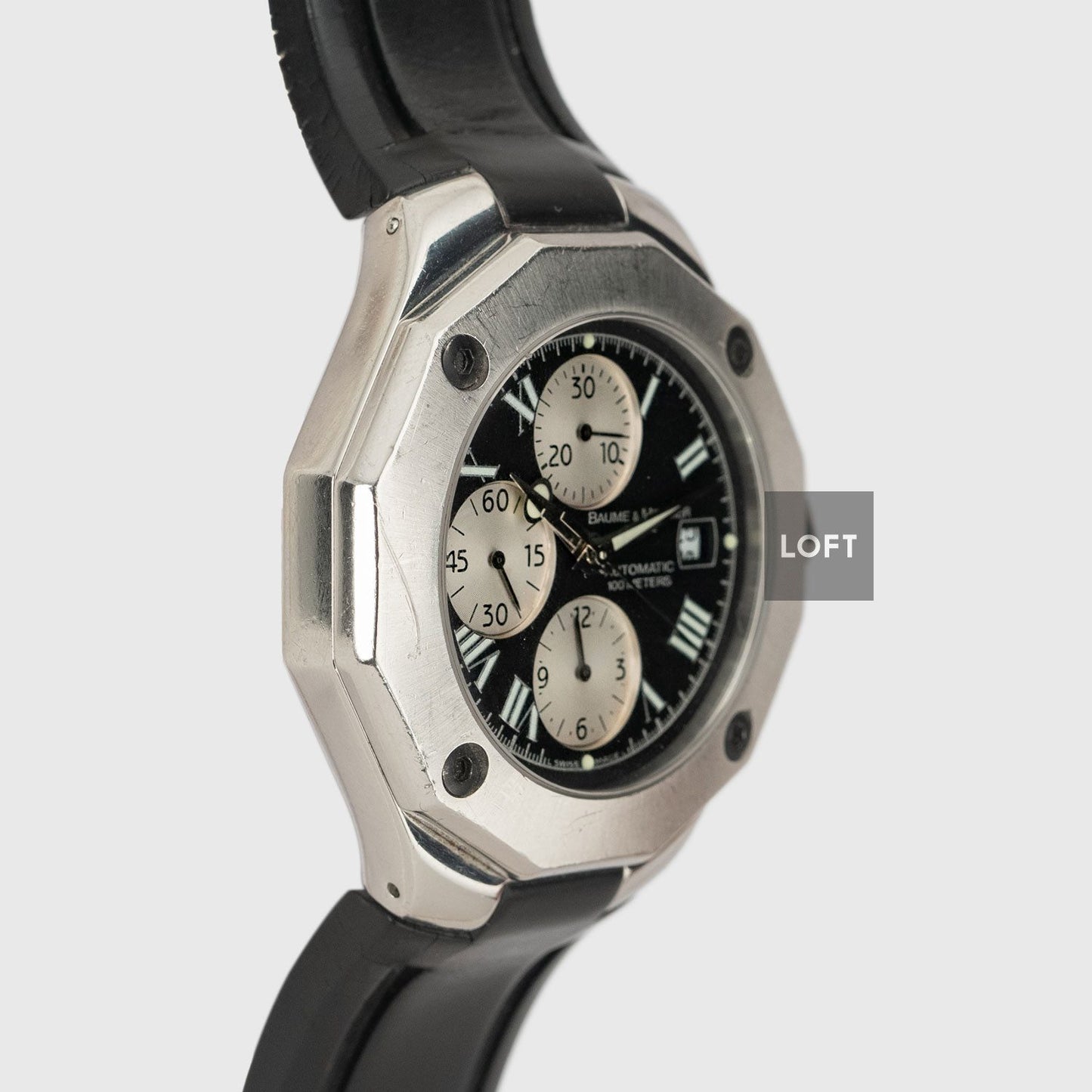 Baume & Mercier Riviera Chronograph Black Rubber 43 mm