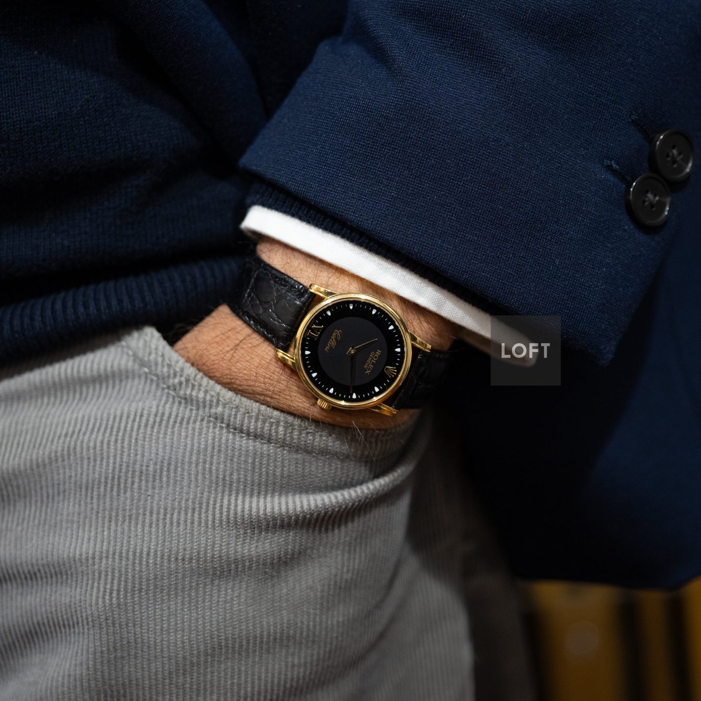 Rolex Cellini 5116 Yellow Gold Black Dial 32 mm