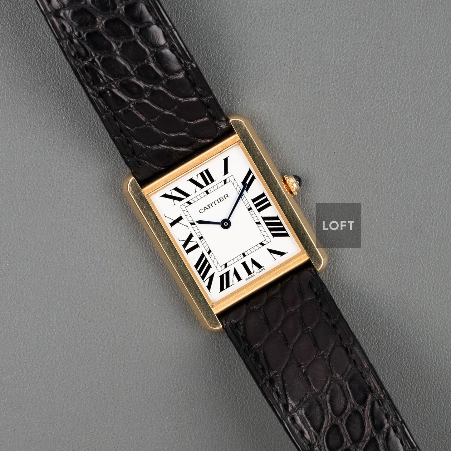 Cartier Tank Solo 3167 Quartz Yellow Gold 28 mm