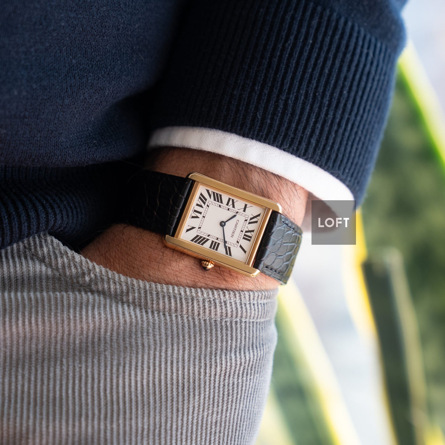 Cartier Tank Solo 3167 Quartz Yellow Gold 28 mm
