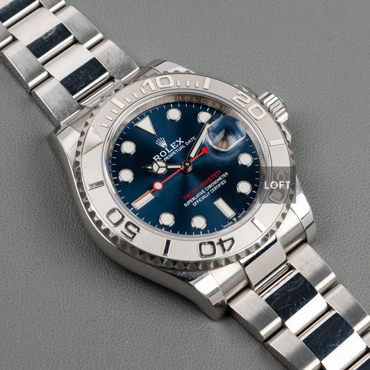 Rolex Yacht-Master Oystersteel / Platinum Blue Dial 40 mm