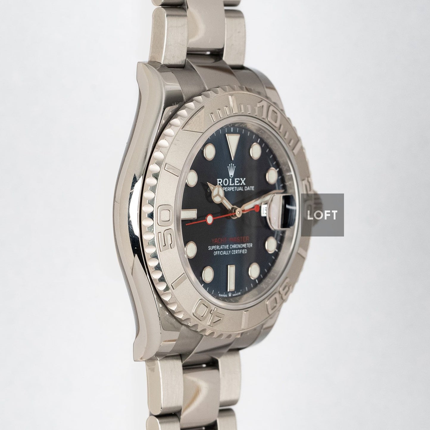 Rolex Yacht-Master Oystersteel / Platinum Blue Dial 40 mm