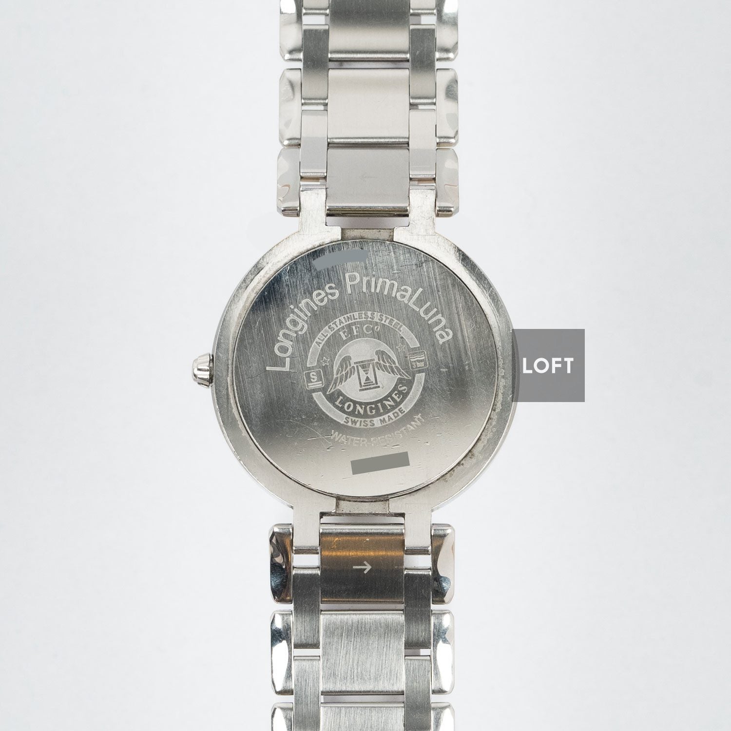 Longines PrimaLuna Date Quartz Silver Dial 34 mm