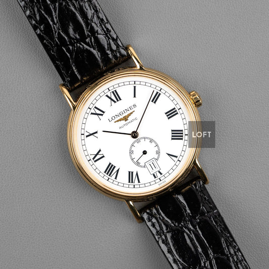 Longines Présence Automatic Small Seconds Yellow Gold 38,5 mm