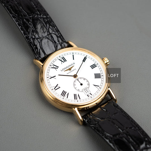 Longines Présence Automatic Small Seconds Yellow Gold 38,5 mm