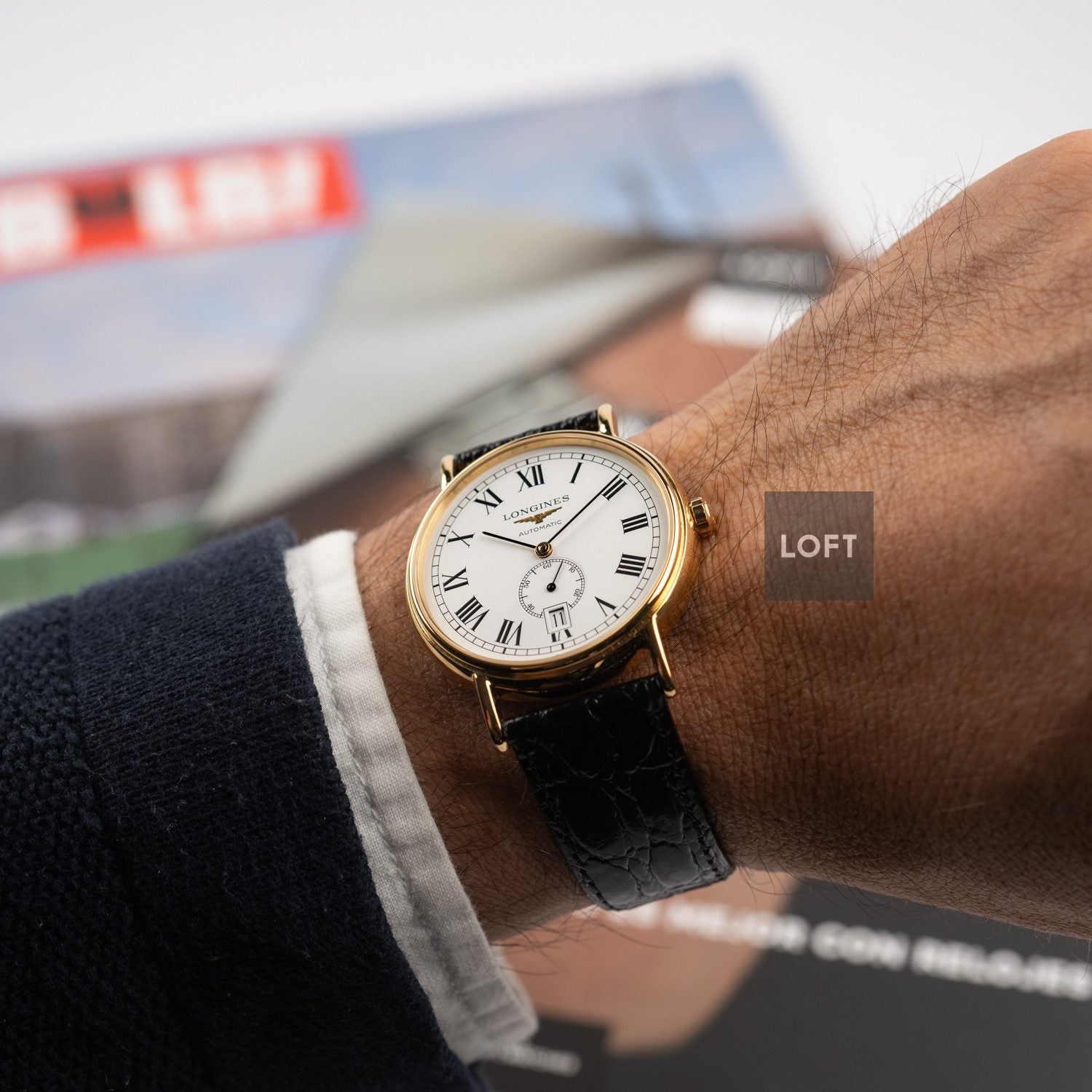 Longines Présence Automatic Small Seconds Yellow Gold 38,5 mm
