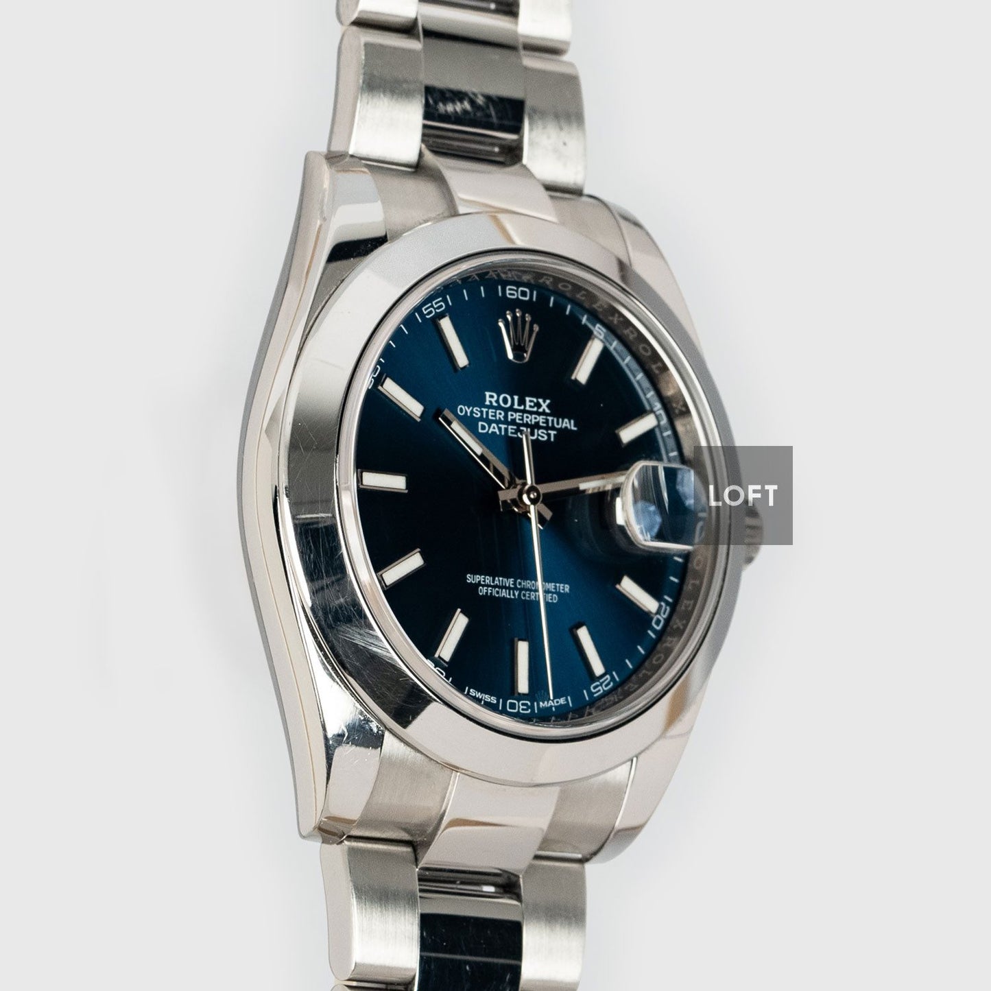 Rolex Datejust Blue Dial Oyster Bracelet 41 mm