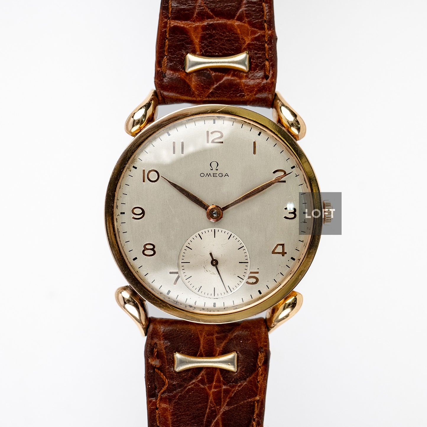 Omega Vintage Rose Gold Manual Wind Small Seconds 36 mm