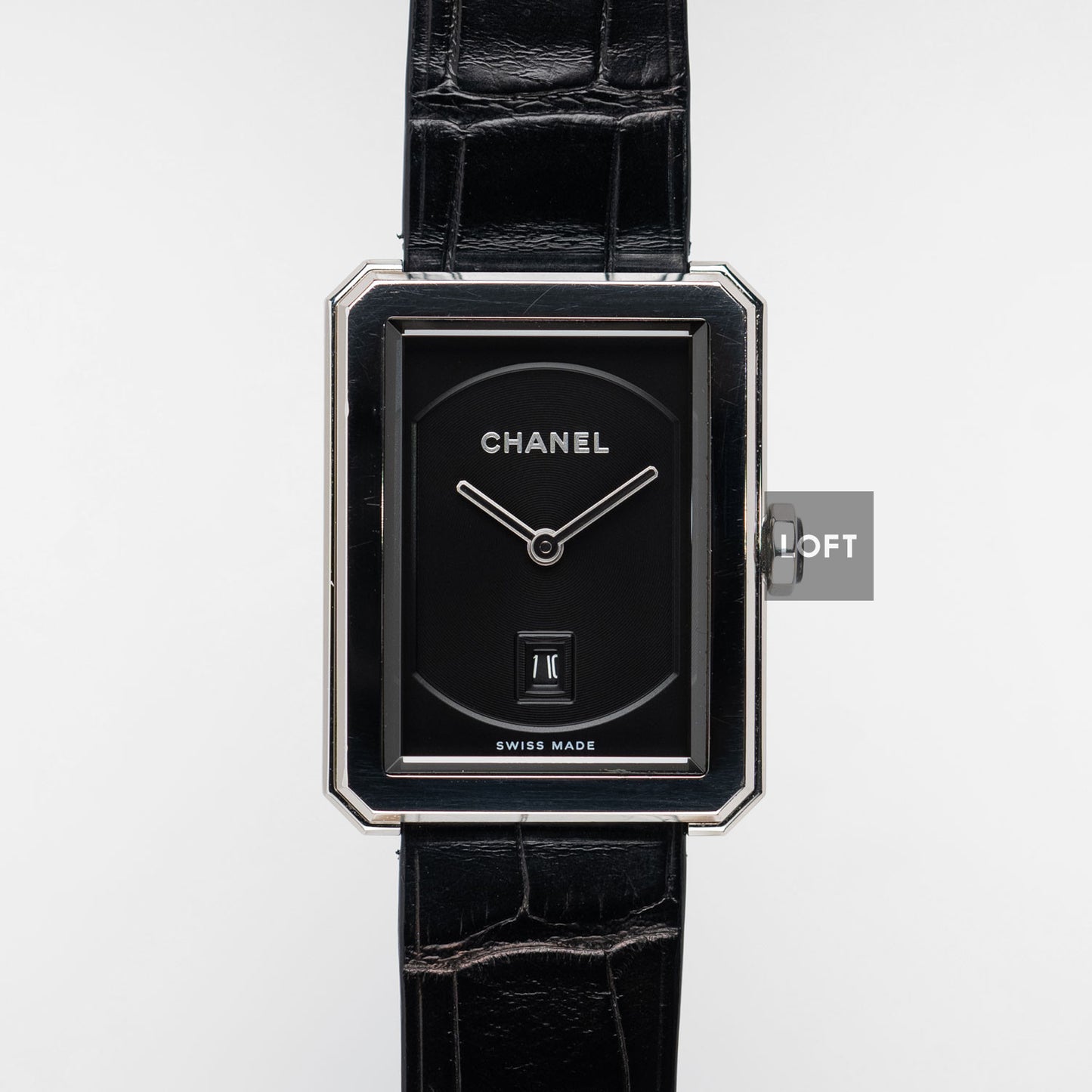 Chanel Boy-Friend Black Guilloche Dial Quartz 34 mm