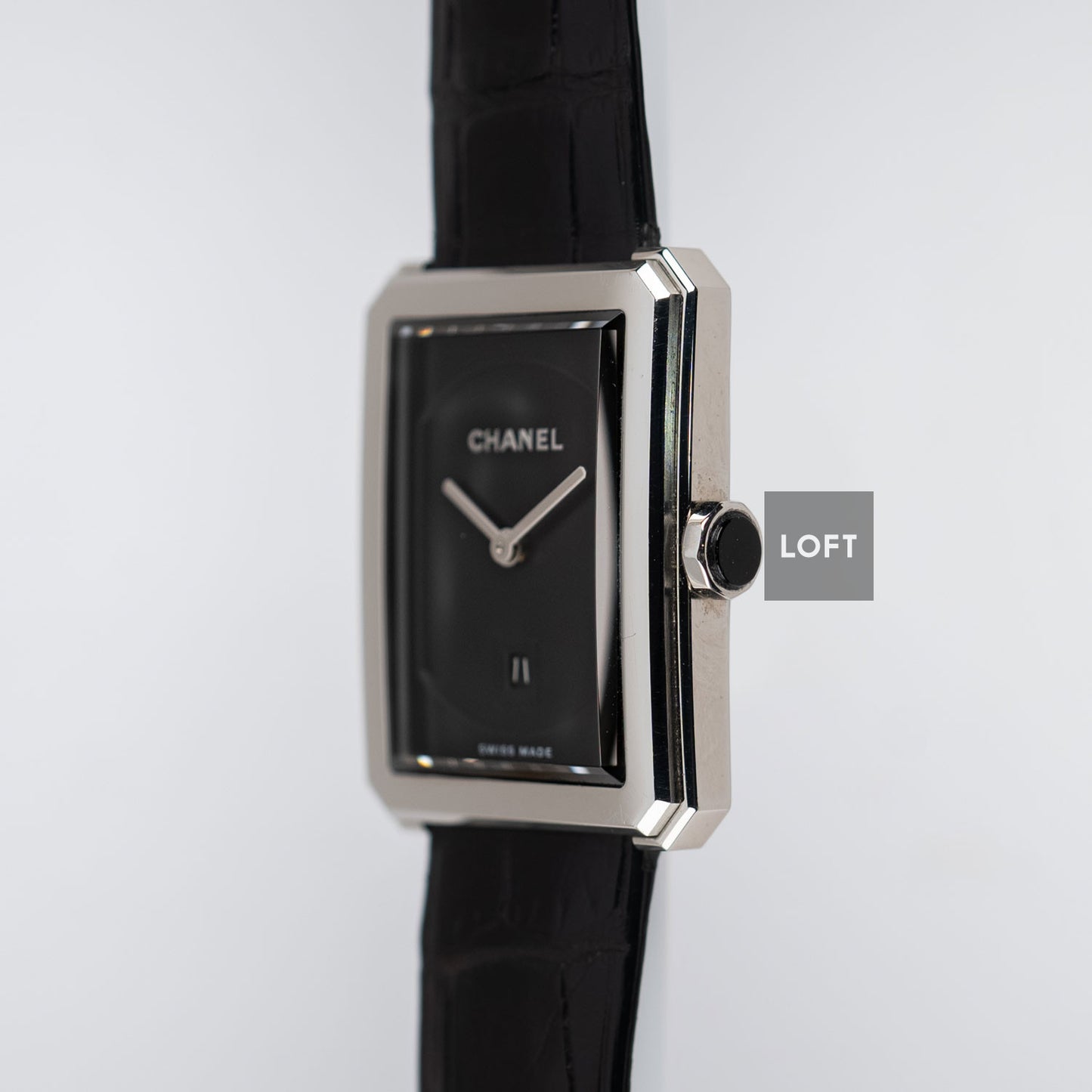 Chanel Boy-Friend Black Guilloche Dial Quartz 34 mm