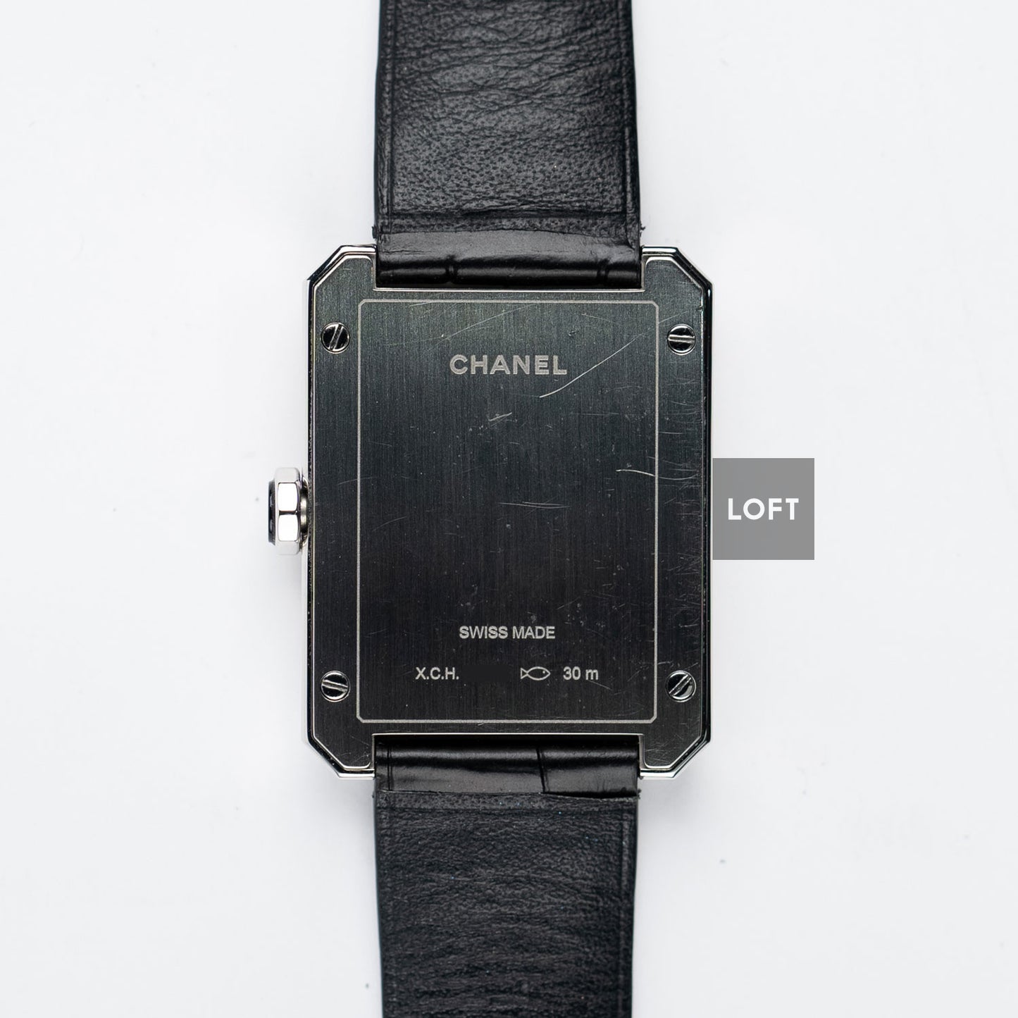 Chanel Boy-Friend Black Guilloche Dial Quartz 34 mm