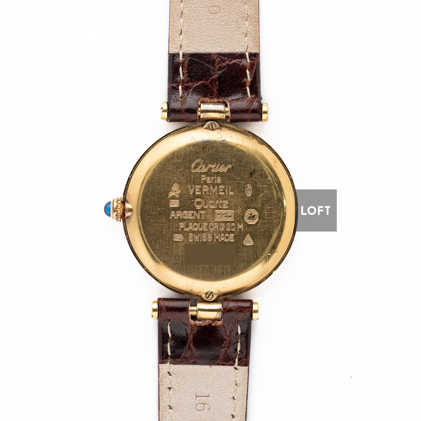 Cartier Must Vendôme Quartz Gold Plated 30 mm