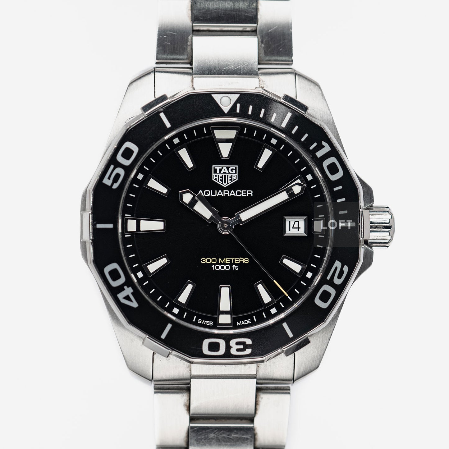 TAG Heuer Aquaracer 300M Quartz Date Black Dial 41 mm