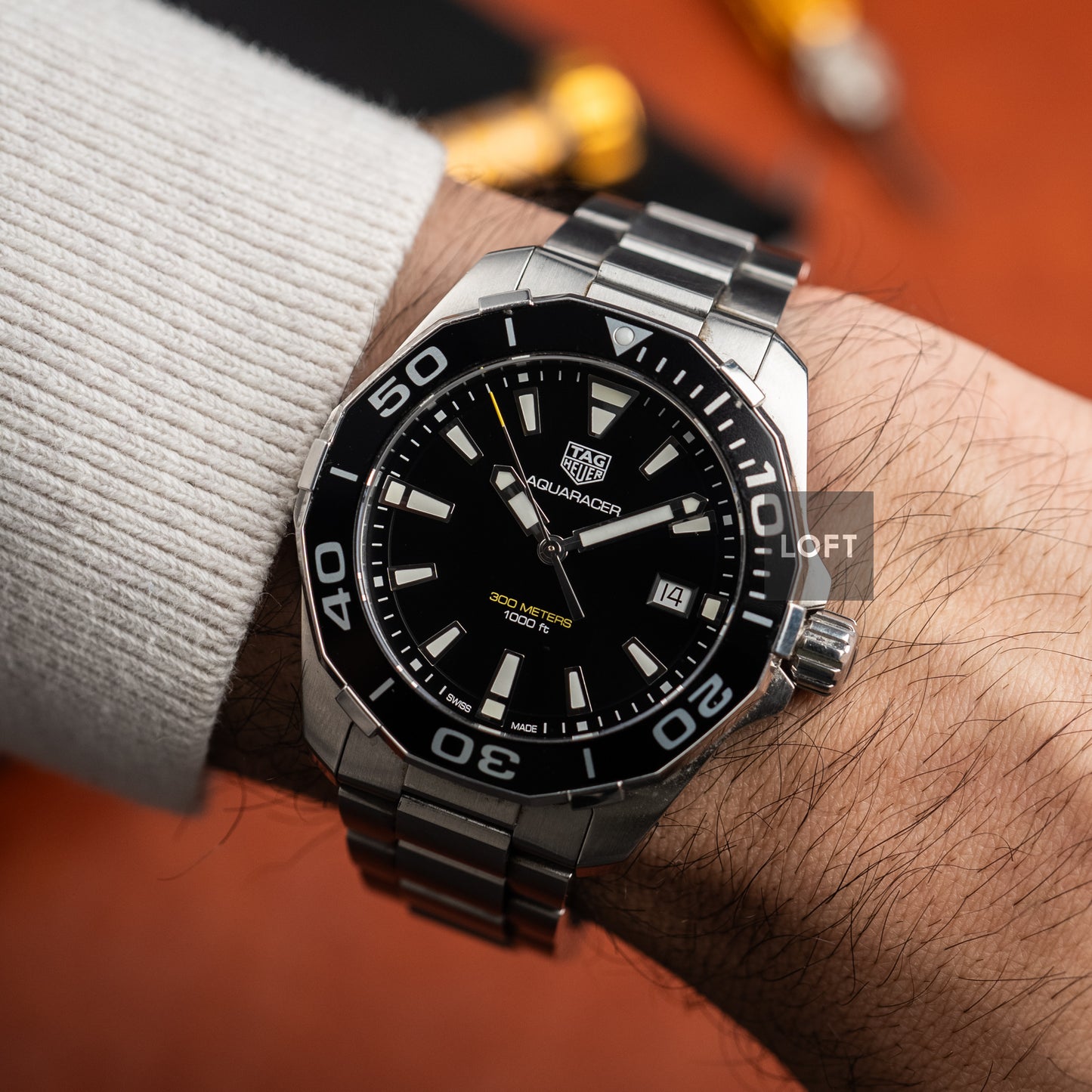 TAG Heuer Aquaracer 300M Quartz Date Black Dial 41 mm
