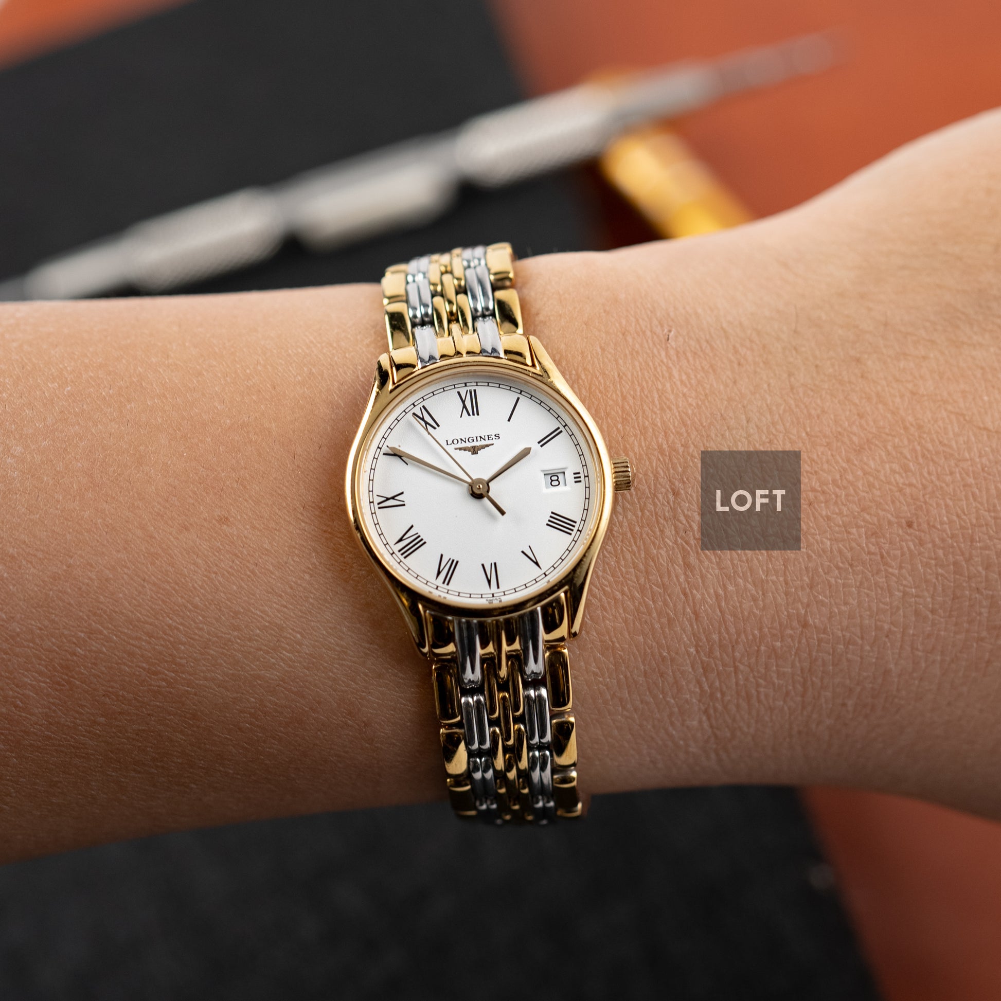 Longines Lyre White Dial Two-Tone Quartz 25 mm