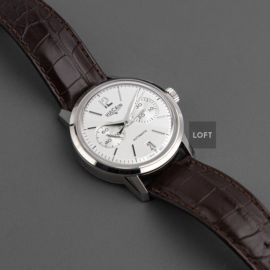 Vulcain 50s Presidents Chronograph Silver Dial 42 mm