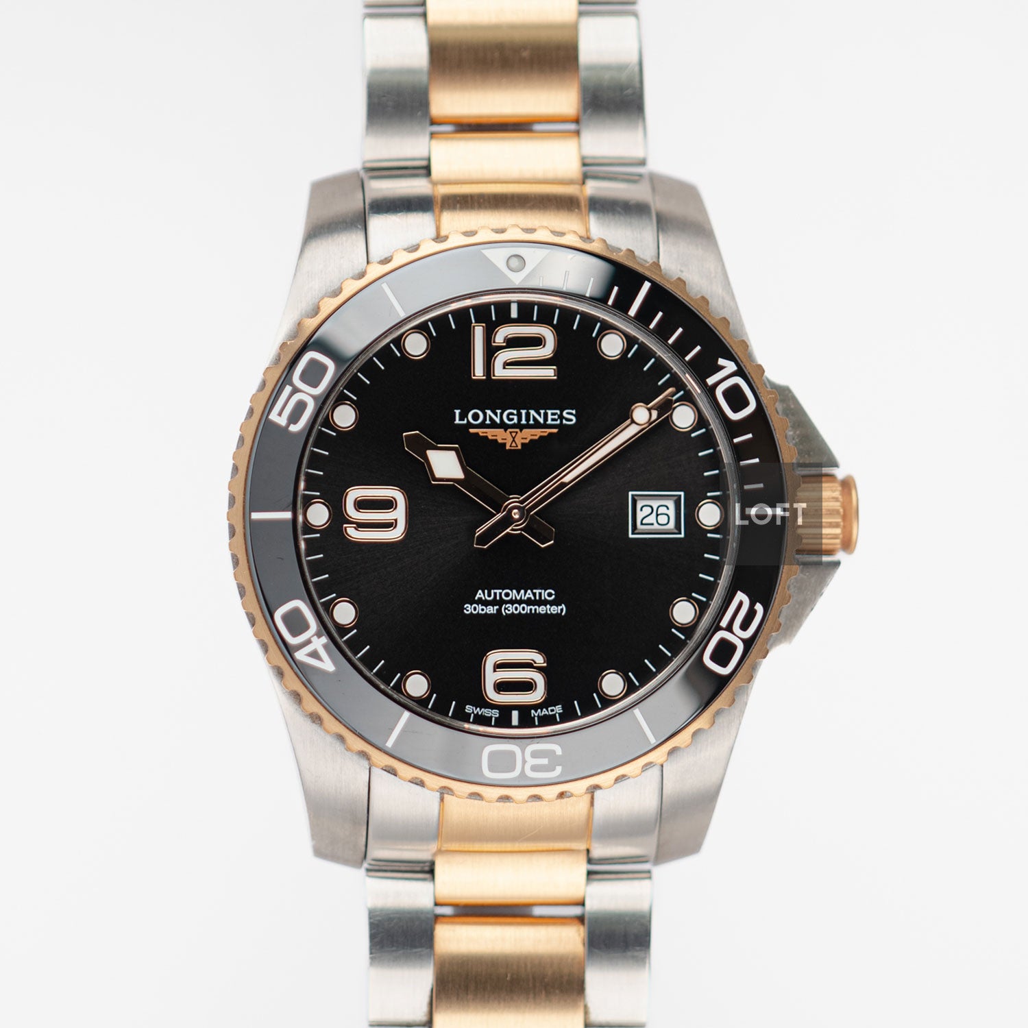 Longines Hydroconquest Automatic Steel / Ceramic 41 mm