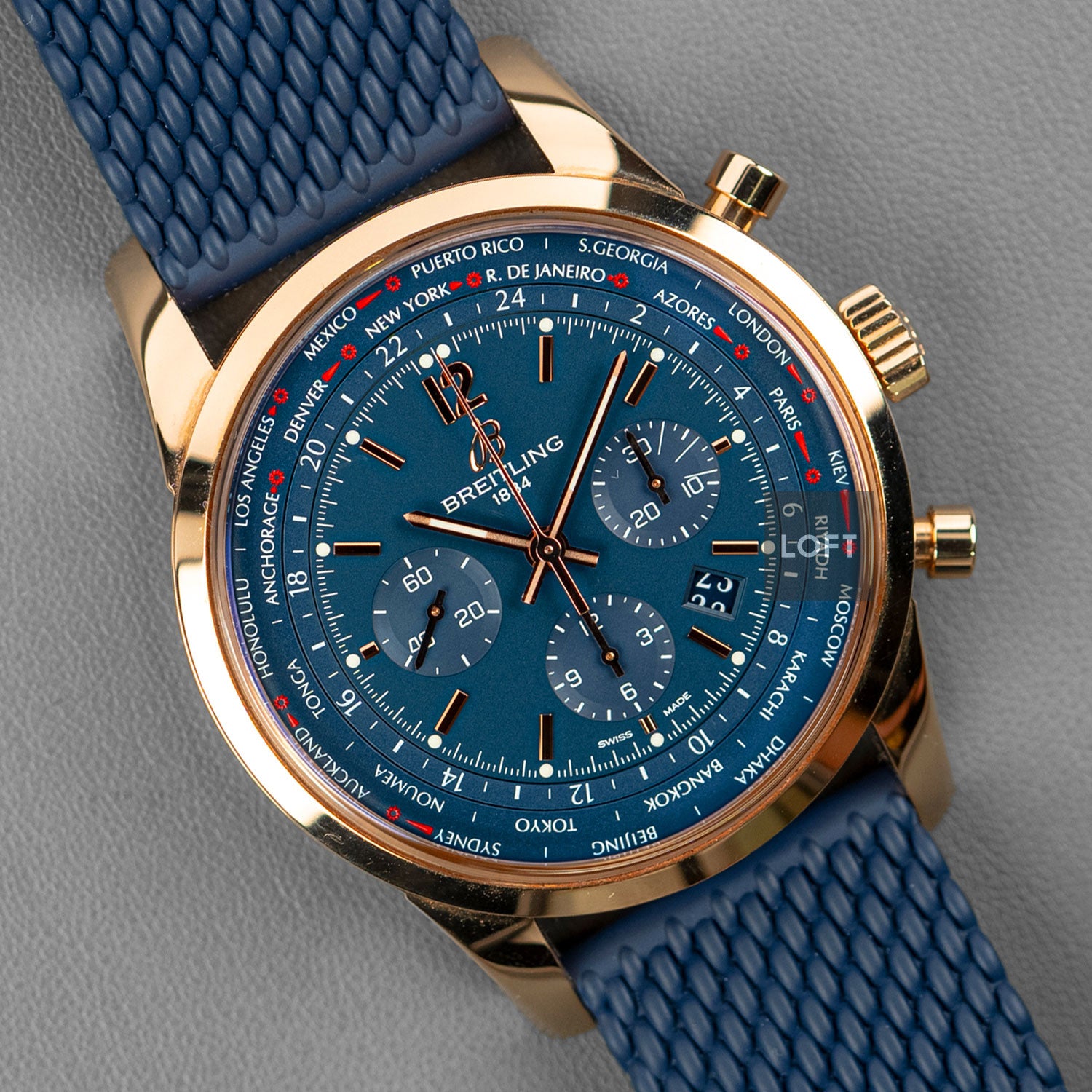 Breitling Transocean Chronograph Unitime Pilot 46 mm