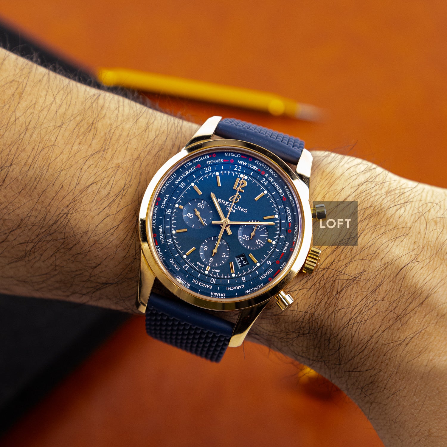 Breitling Transocean Chronograph Unitime Pilot 46 mm
