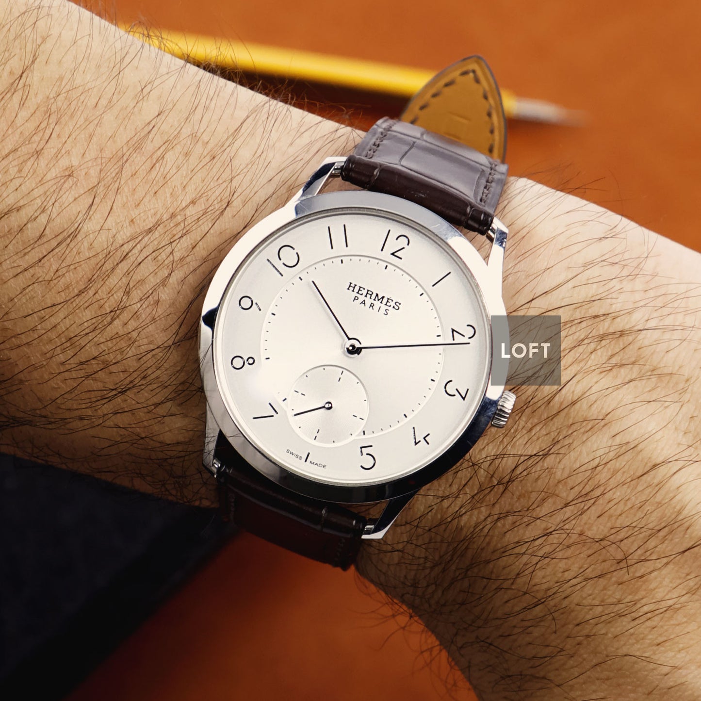 Hermes Slim D'Hermes Automatic Silver Dial 39,5 mm