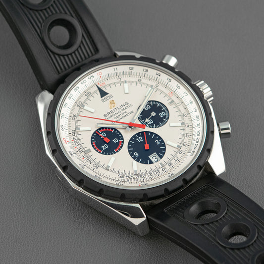Breitling Chrono-Matic Chronograph Silver Dial 49mm
