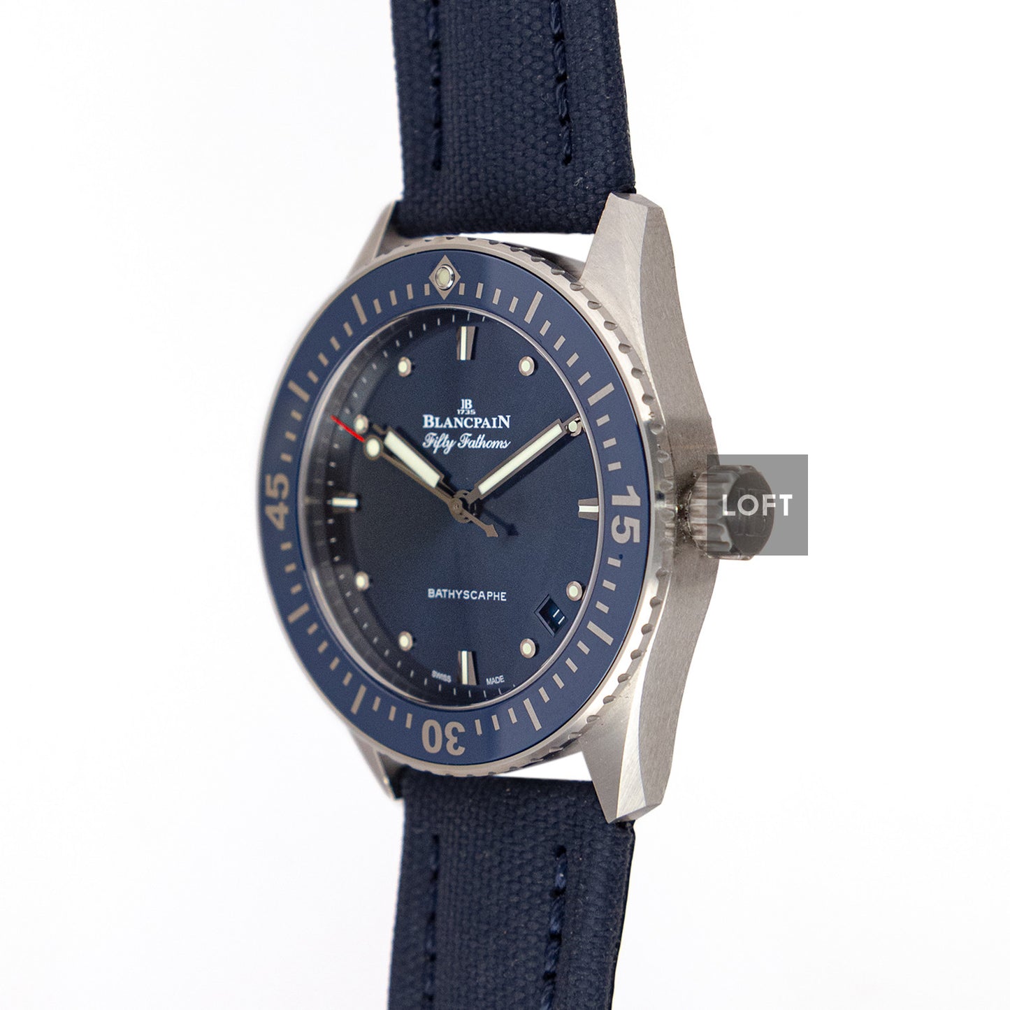 Blancpain Bathyscaphe Automatic Blue Dial 38 mm