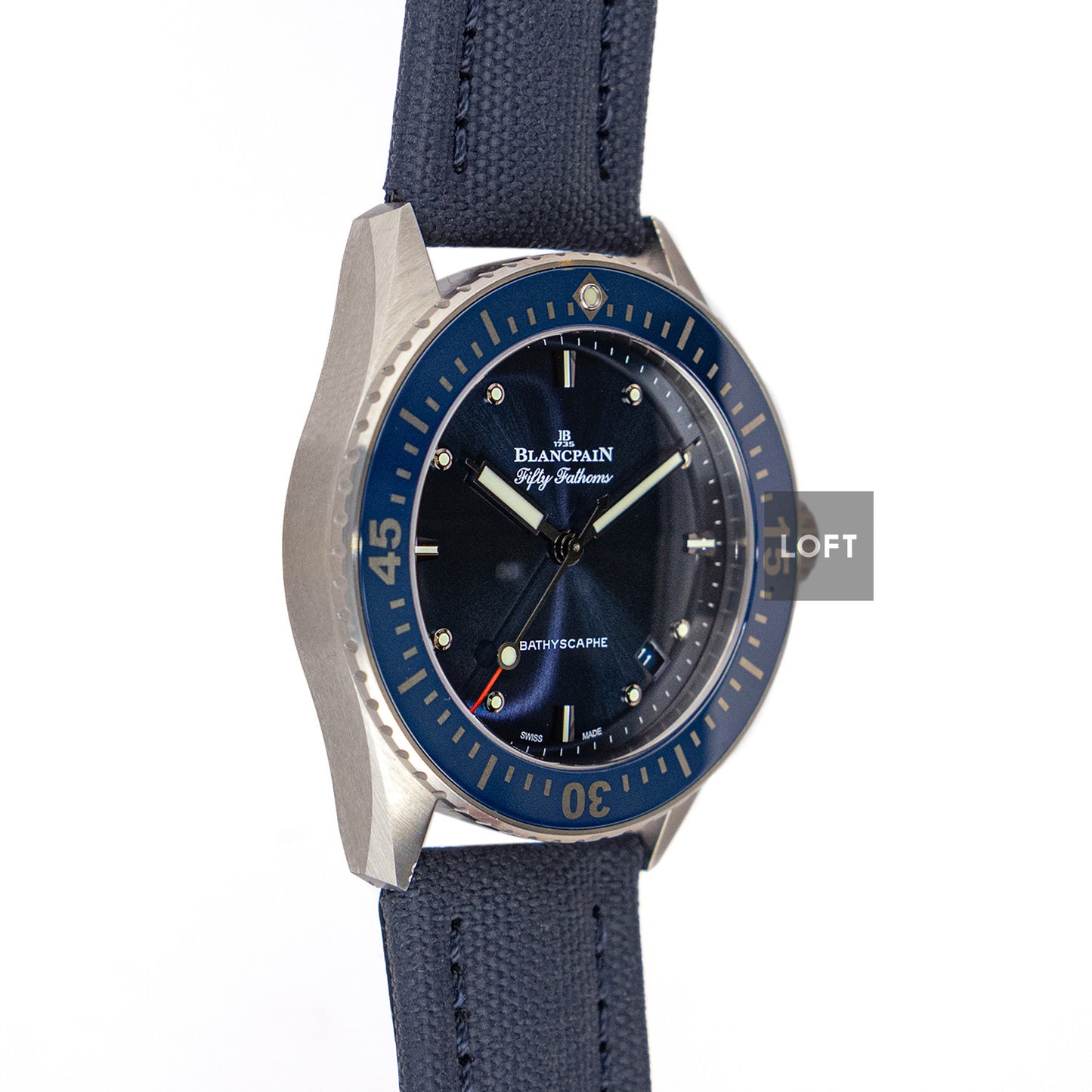 Blancpain Bathyscaphe Automatic Blue Dial 38 mm