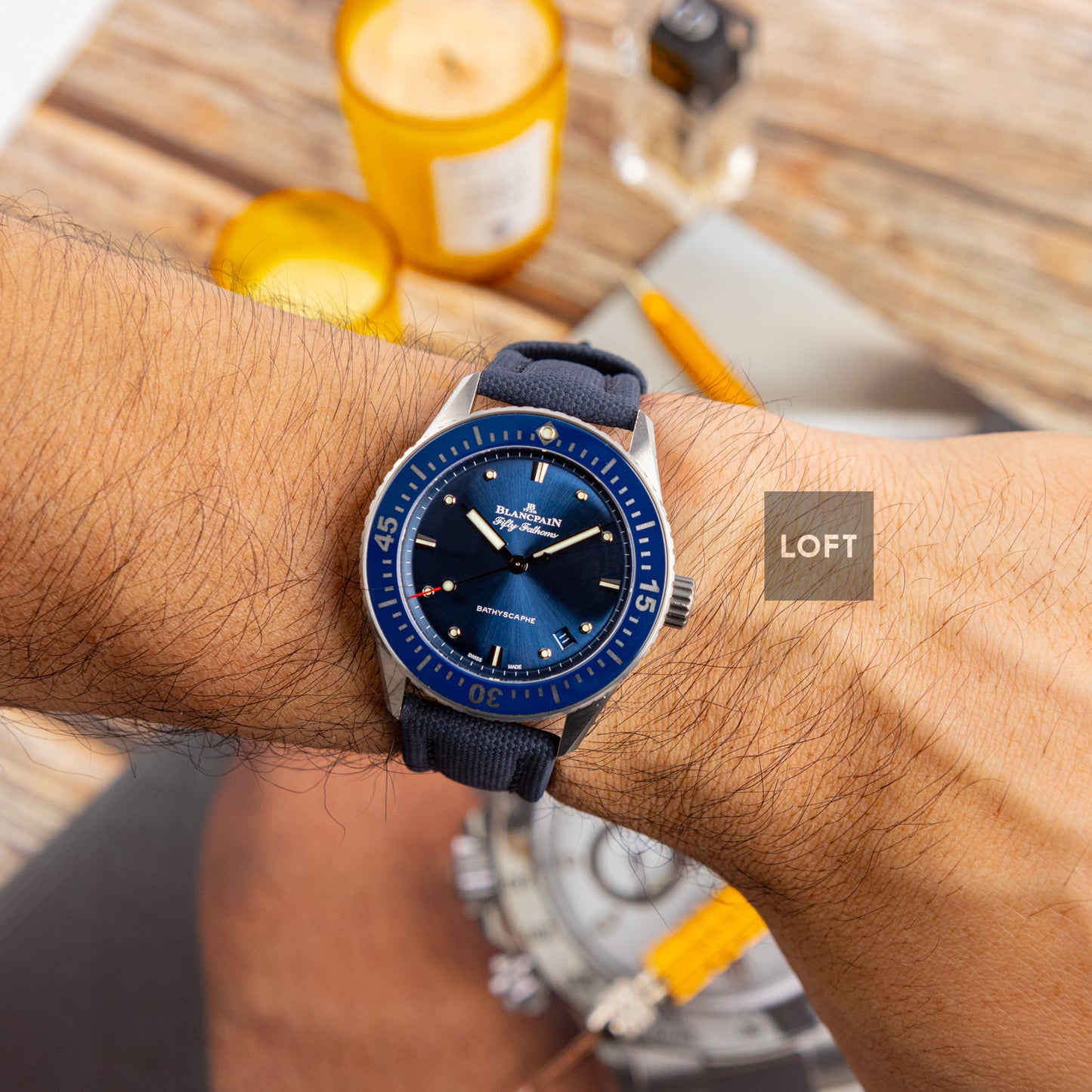 Blancpain Bathyscaphe Automatic Blue Dial 38 mm