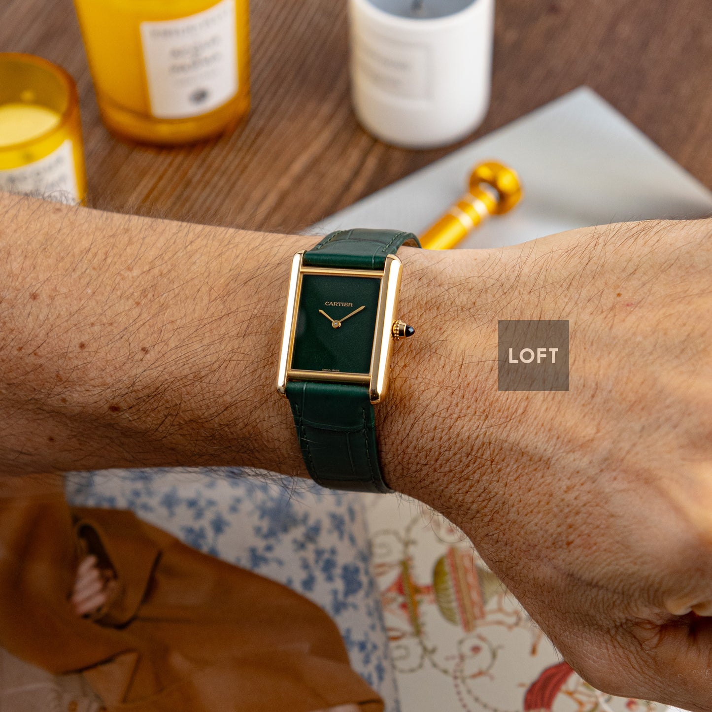 Cartier Tank Louis Cartier Large Green Dial 25,5 mm