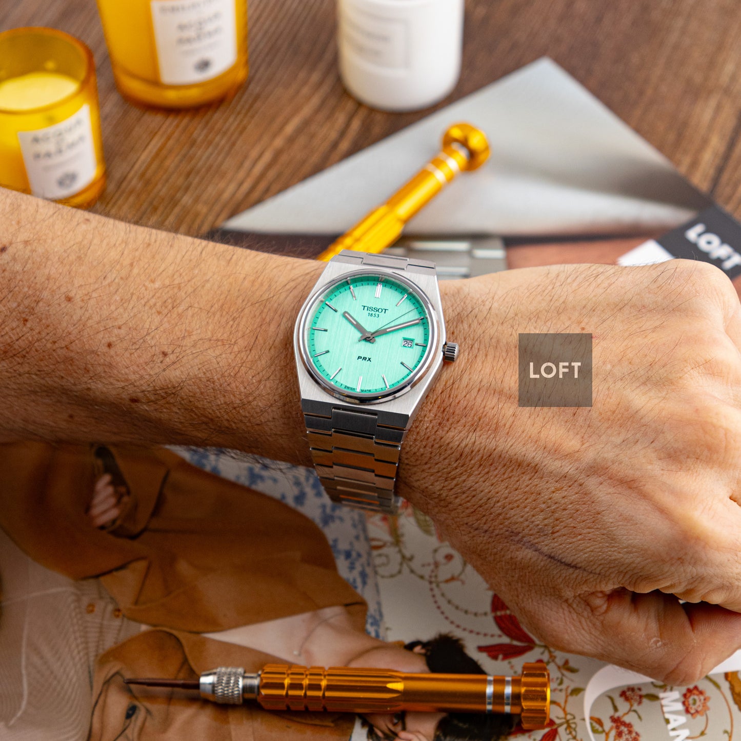 Tissot PRX T-Classic Quartz Turquoise Dial 40 mm