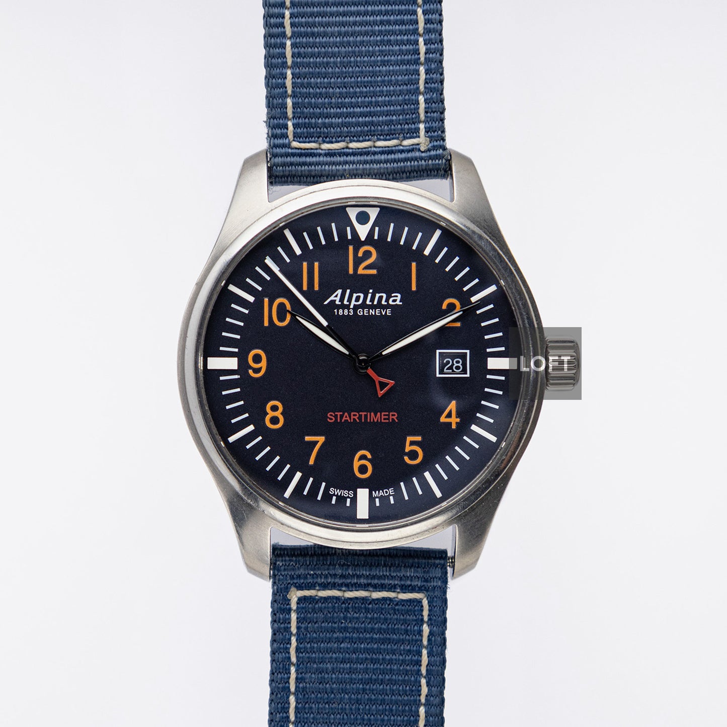 Alpina Startimer Pilot Navy Blue Dial Blue 42 mm