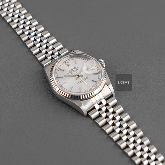 Rolex Datejust 16220 Steel Silver Dial 36 mm