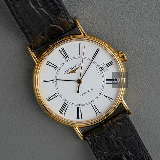 Longines Présence Automatic PVD Yellow Gold 34.5 mm