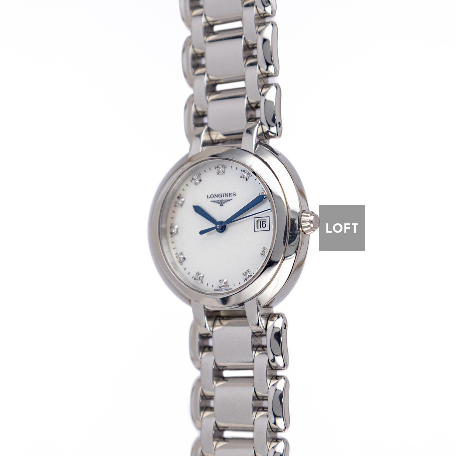 Longines PrimaLuna Quartz Mother of Pearl Dial 30 mm