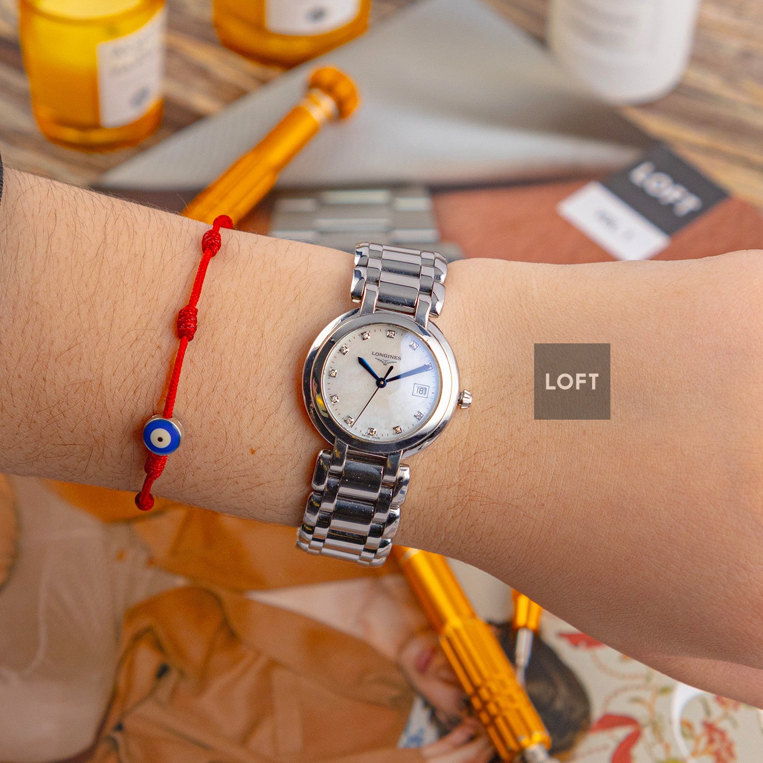 Longines PrimaLuna Quartz Mother of Pearl Dial 30 mm