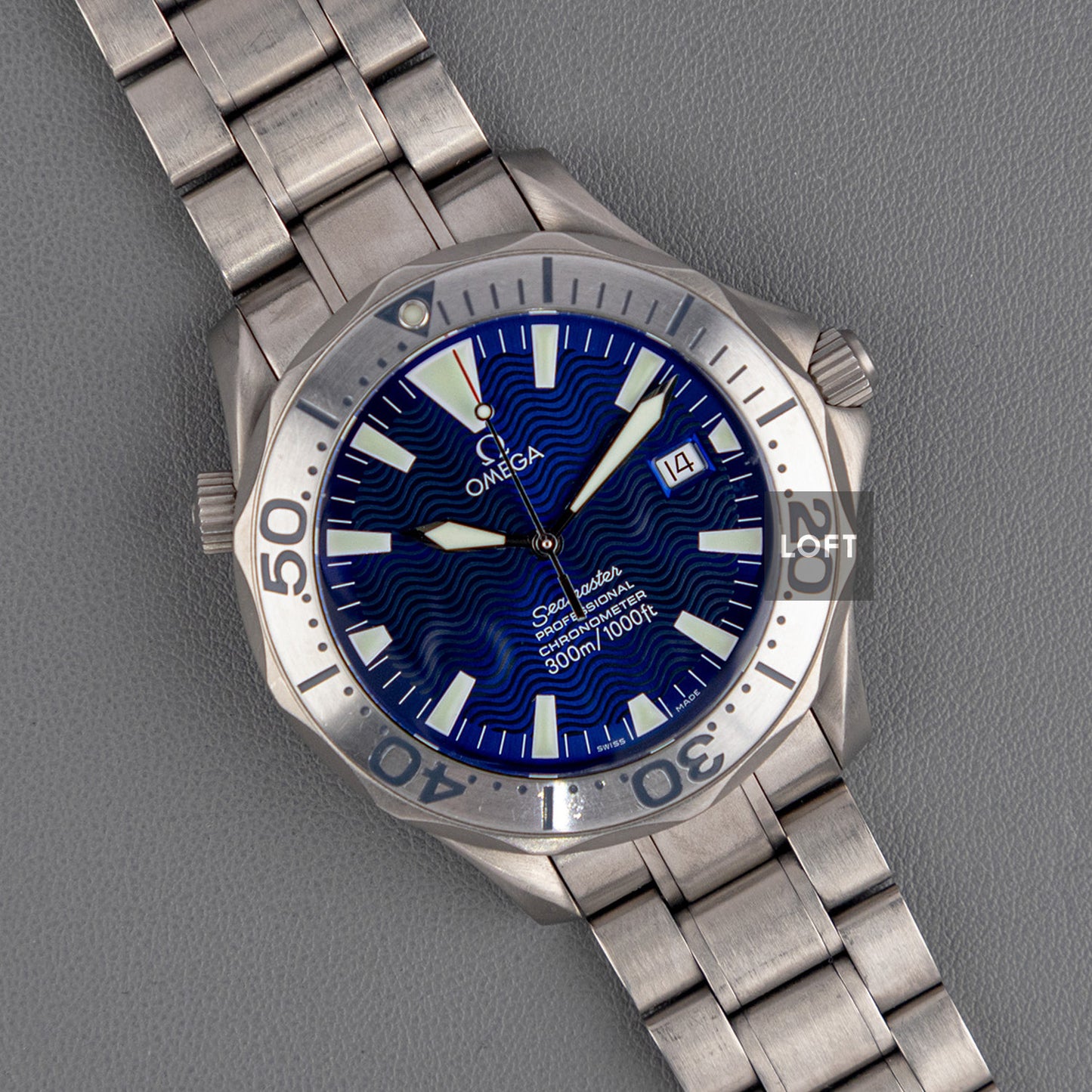 Omega Seamaster Diver 300M Titanium Blue Dial 41mm