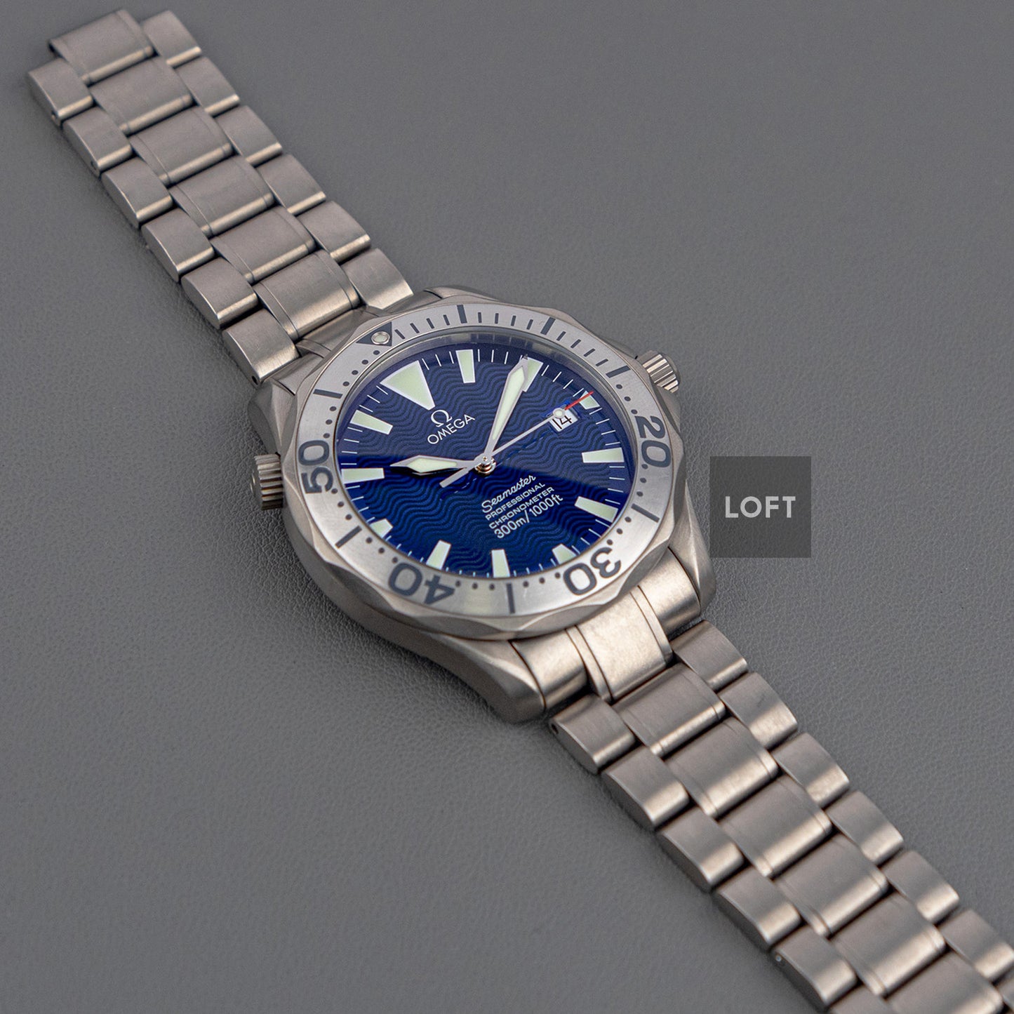 Omega Seamaster Diver 300M Titanium Blue Dial 41mm