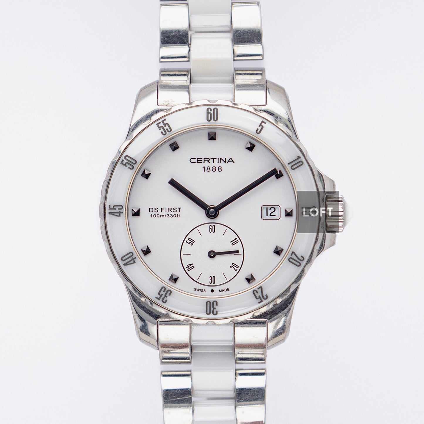 Certina DS First Lady Ceramic White Bracelet 34.8mm